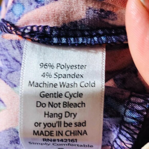 lularoe Julia dress short sleeve geometric blue orange red size s READ new - Picture 8 of 10